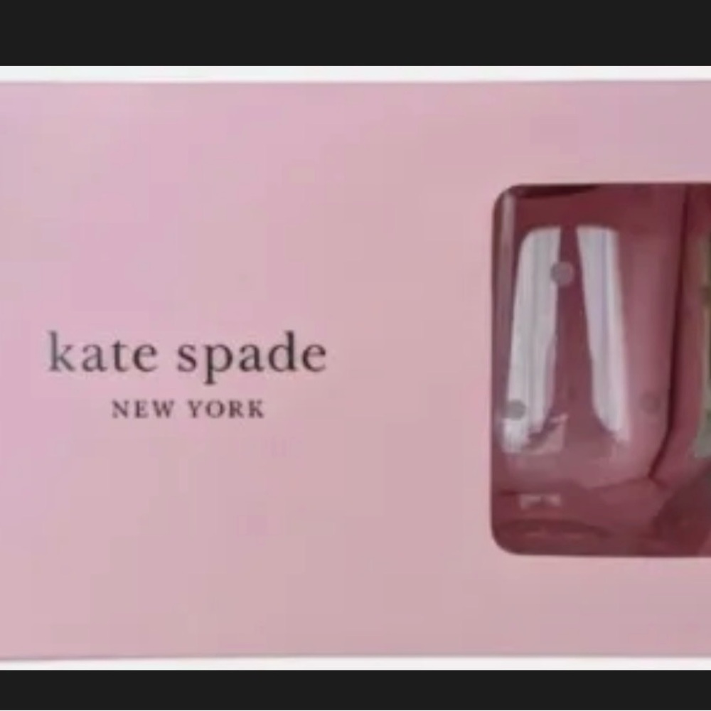 7009 - Lenox / Kate Spade New York Larabee Dot Stemless Wine Set of 4 each